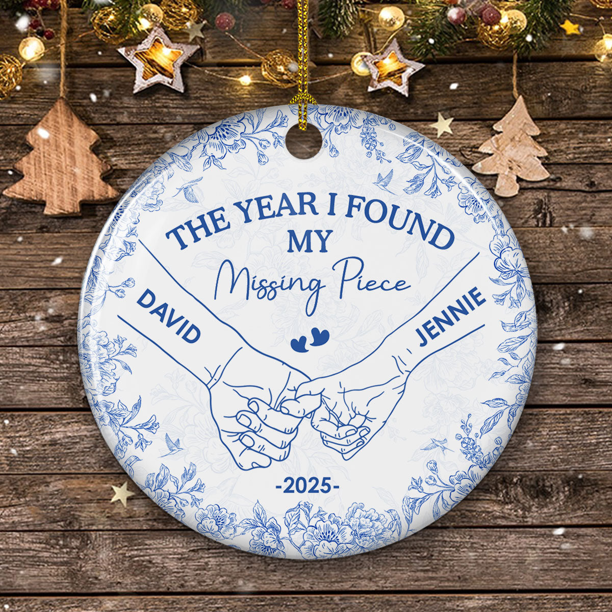 I Found You - Personalized Custom Ceramic Ornament