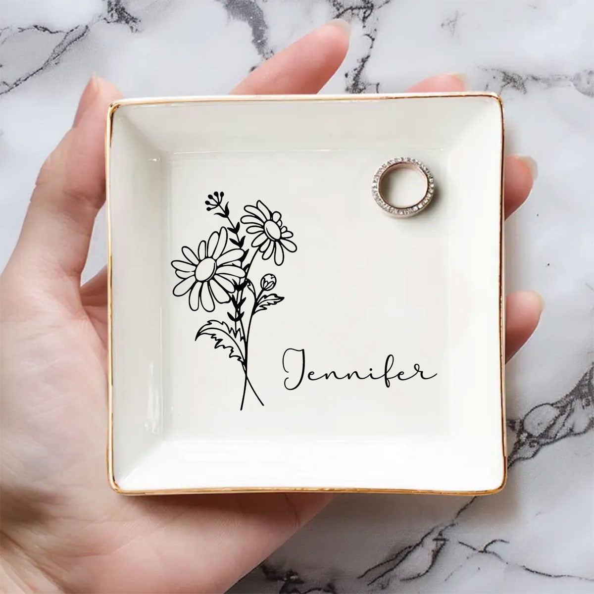 A Flower Blossoms For Its Own Joy - Personalized Custom Jewelry Dish