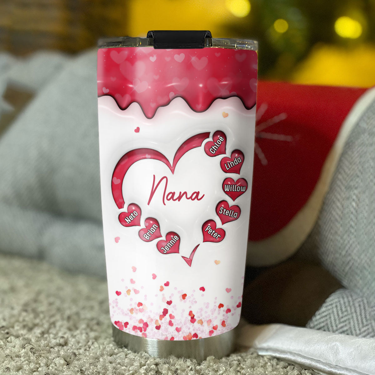 We Love You More Than Words - Personalized Custom 3D Inflated Effect Tumbler