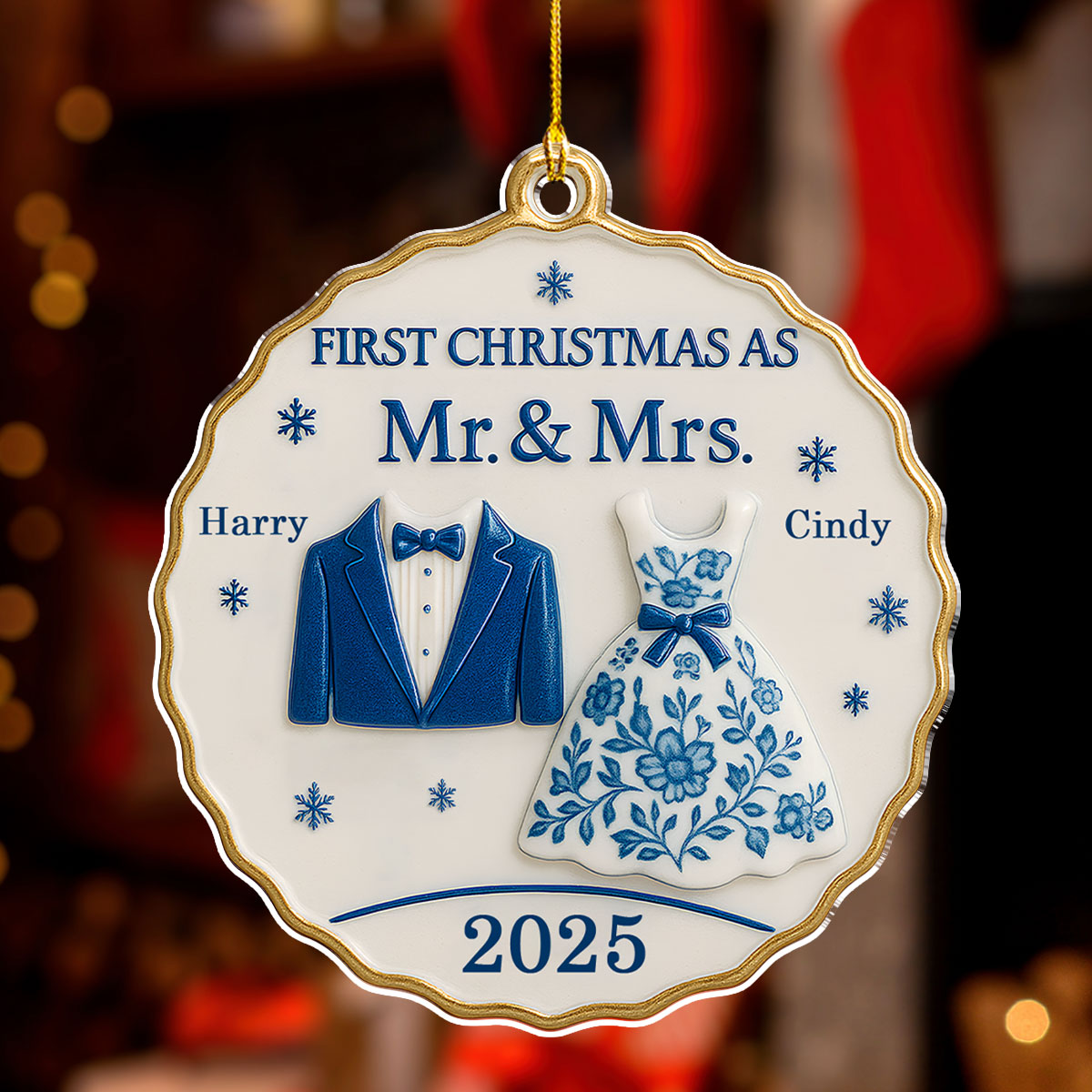 First Christmas With You - Personalized Custom Acrylic Ornament