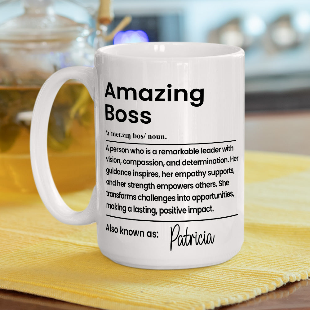 Amazing Boss - Personalized Custom Coffee Mug