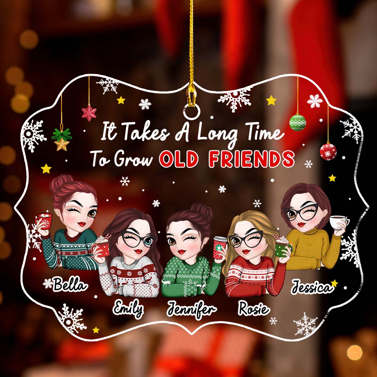 It Took Us A Long Time - Personalized Custom Acrylic Ornament