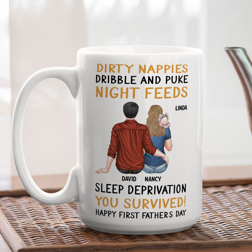 From Puke To Parenthood - Personalized Custom Coffee Mug