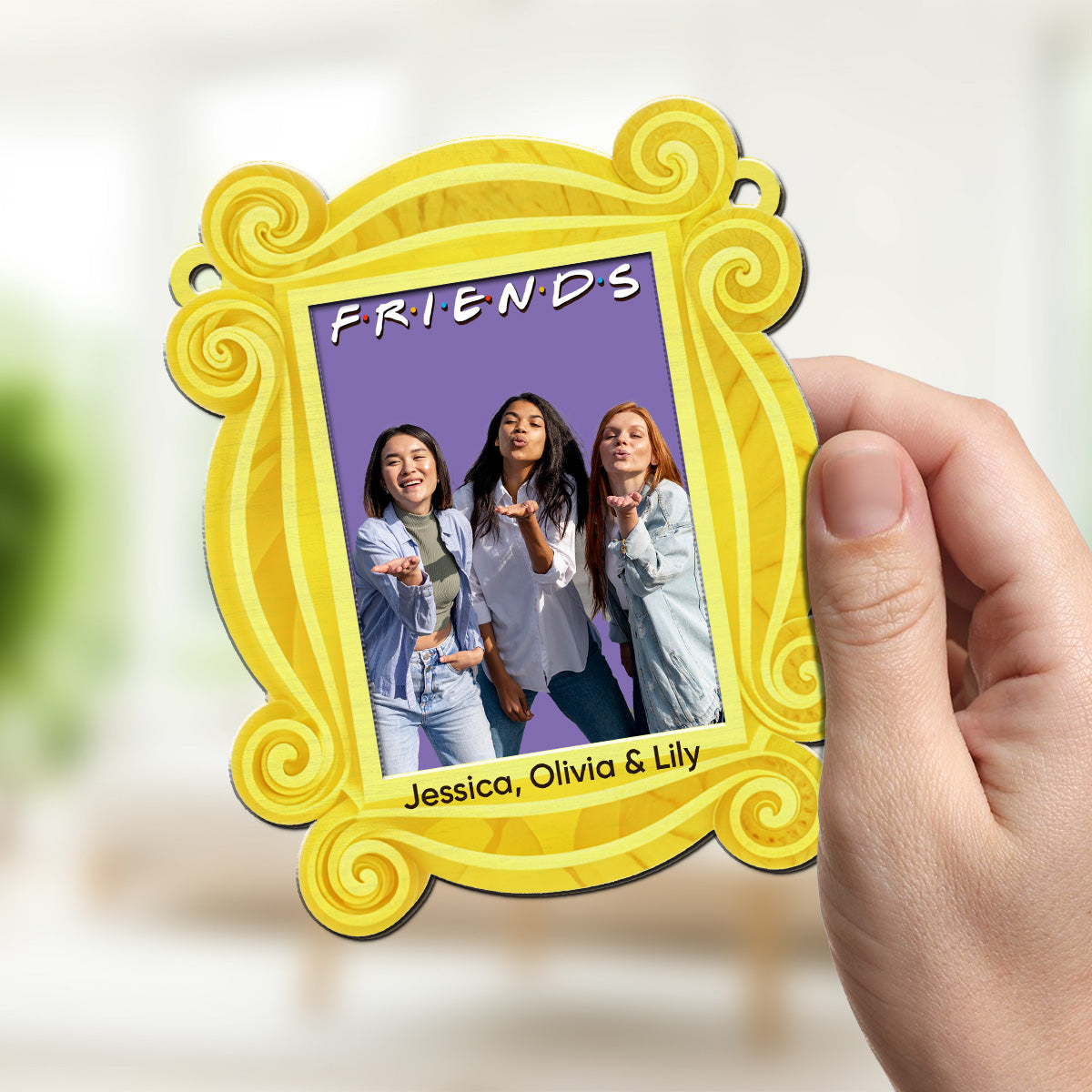 Friends Forever Frame Photo - Personalized Custom Suncatcher