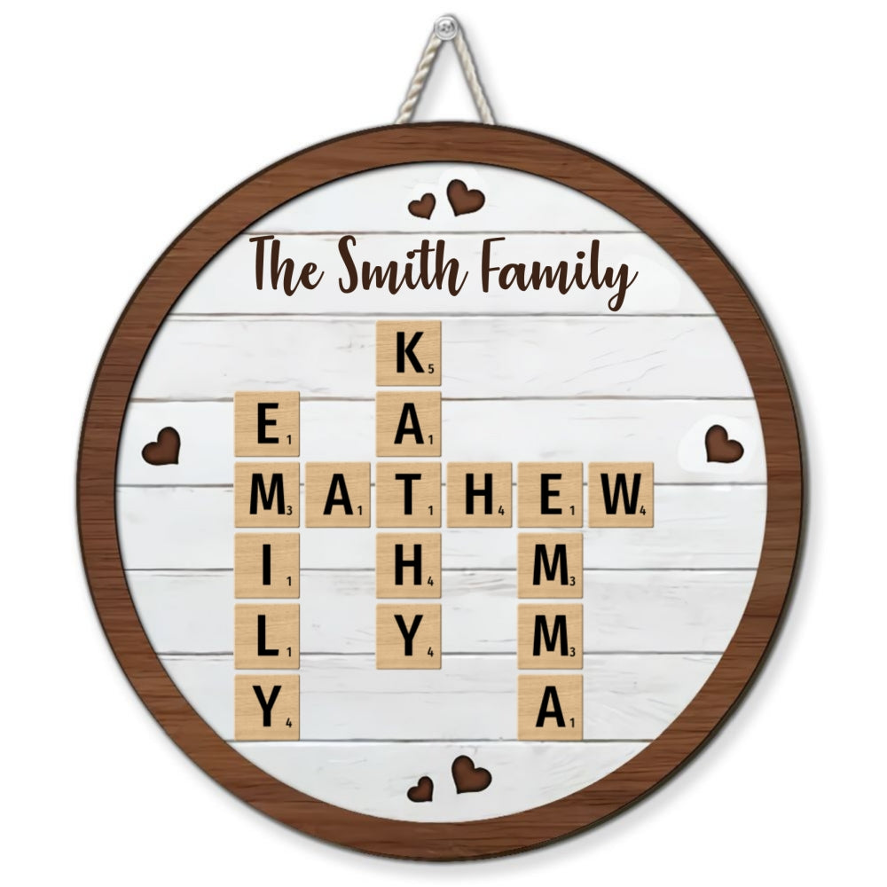 Family Together  - Personalized Custom Wood Sign