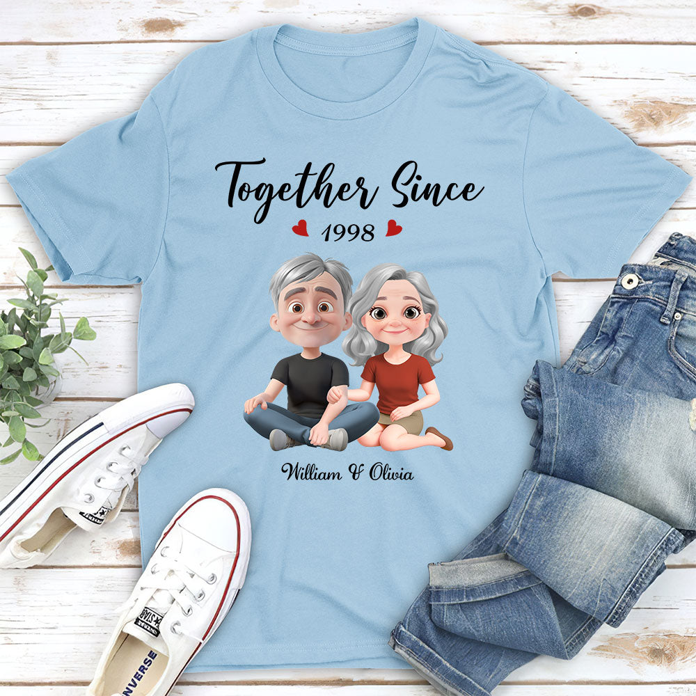 Together Since Husband Wife - Personalized Custom Shirt