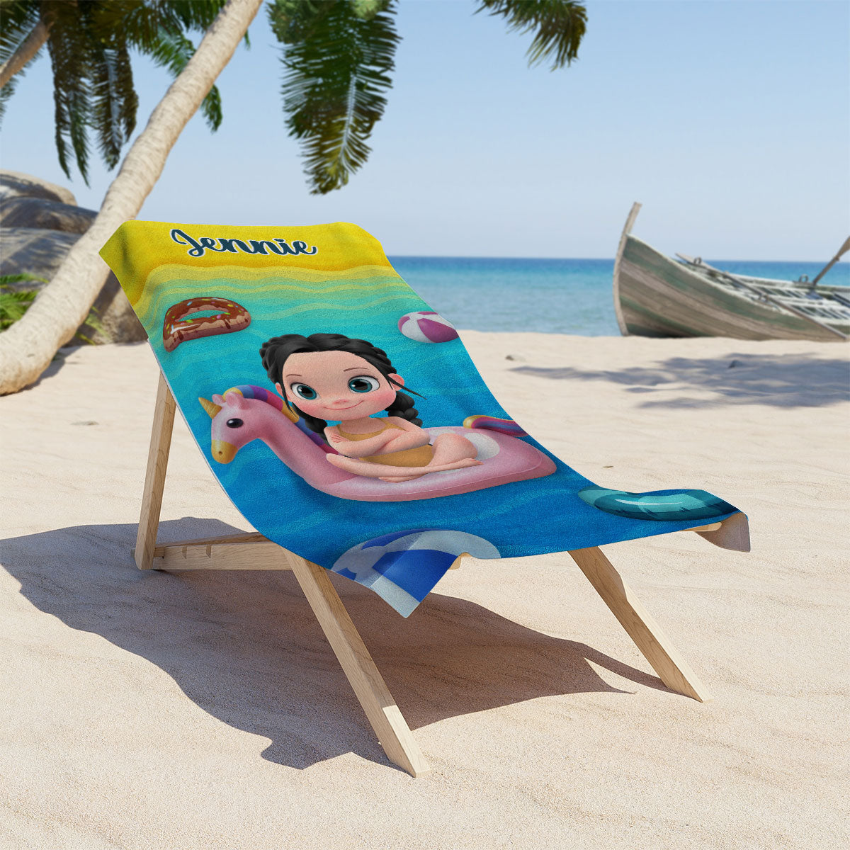 Summer Fun - Personalized Custom Beach Towel