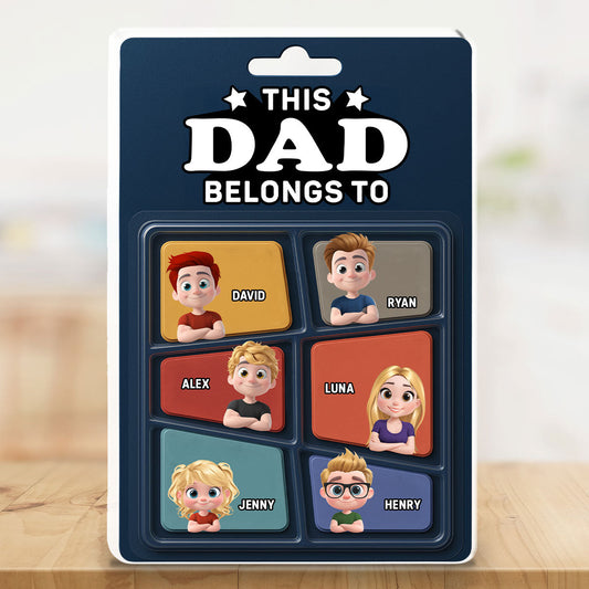 This Daddy Belong To - Personalized Custom Acrylic Plaque