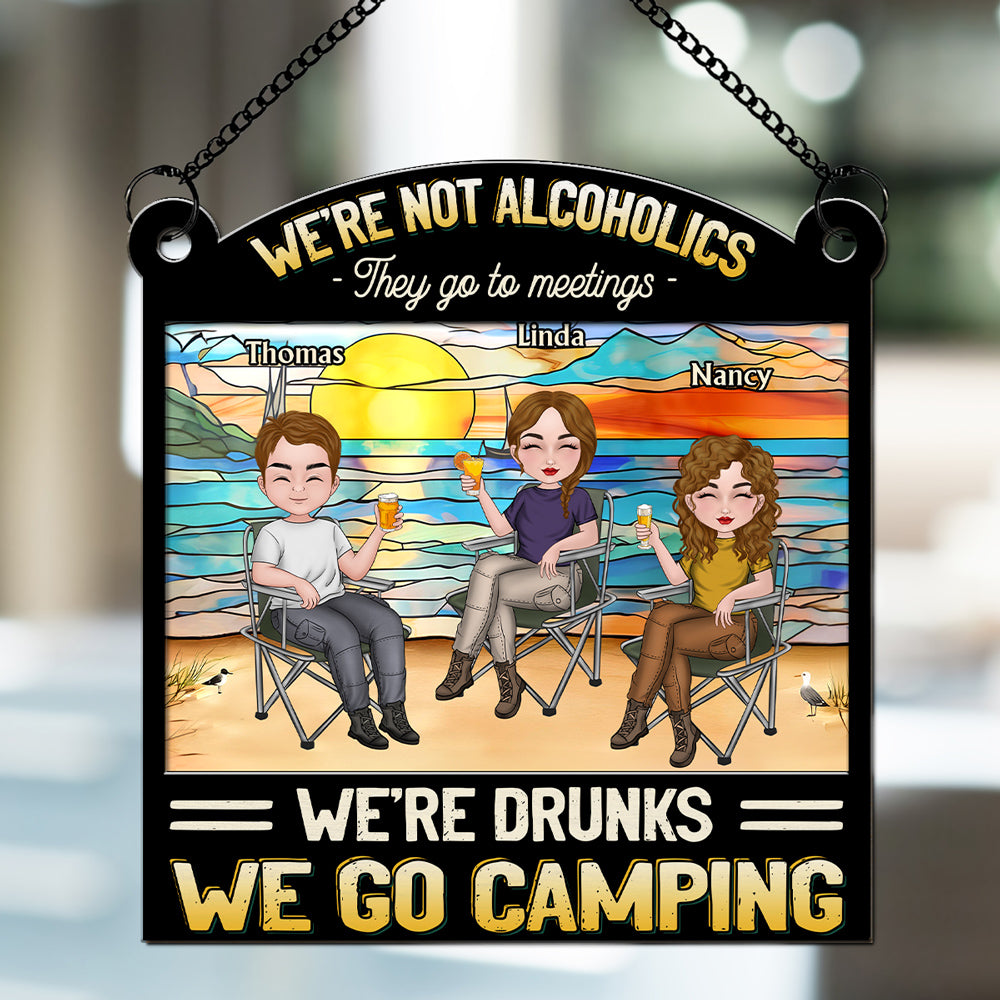 We Go Camping - Personalized Custom Suncatcher