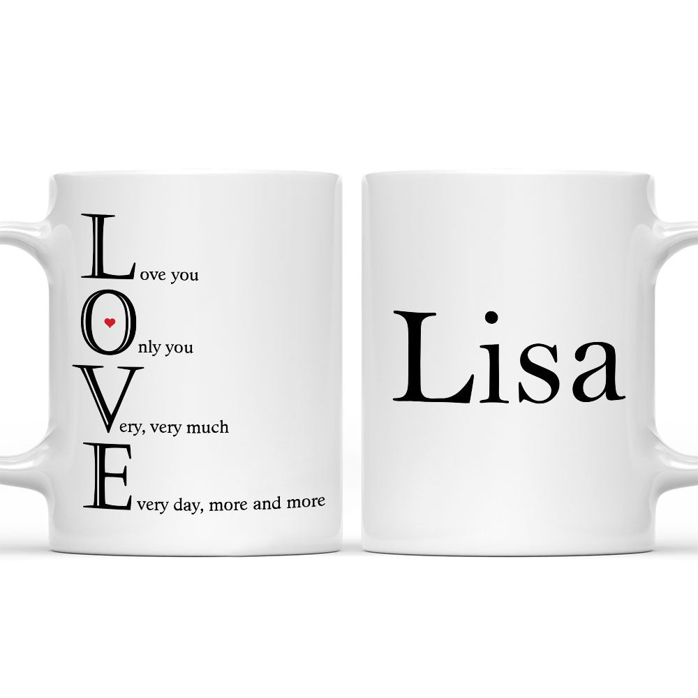 Love Meaning - Personalized Custom Coffee Mug