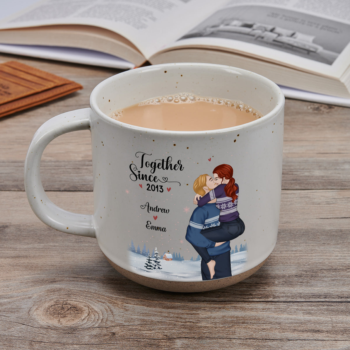 First Christmas Together - Personalized Custom Pottery Mug