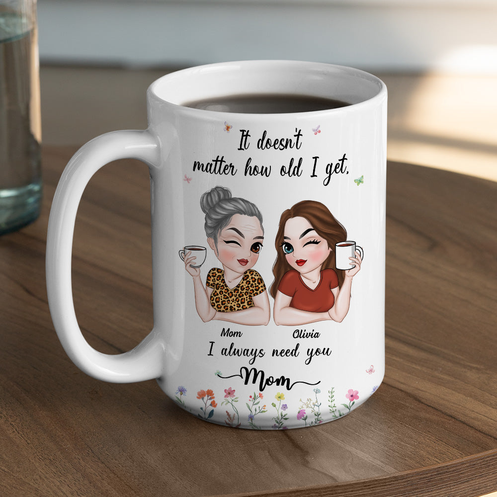 I Need My Mom Here - Personalized Custom Coffee Mug