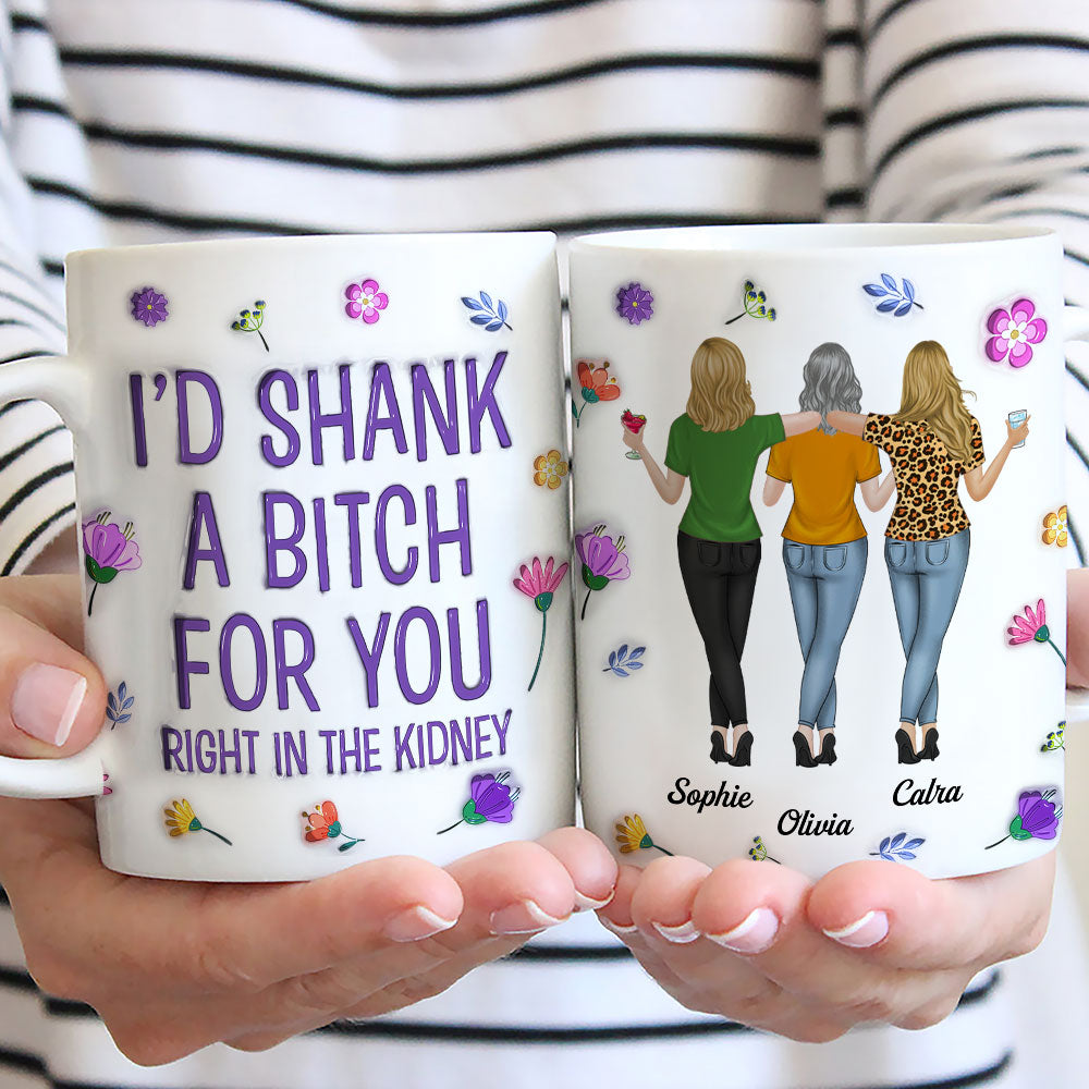 Right In The Kidney - Personalized Custom 3D Inflated Coffee Mug