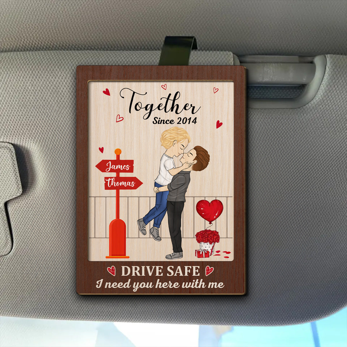 Love You So - Personalized Custom Car Visor Clip