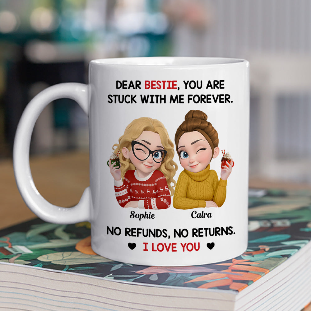 Stuck With My Friend Forever - Personalized Custom Coffee Mug
