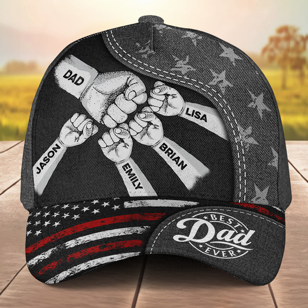 The Power Of Grandpa Comes From Love - Personalized Custom Classic Cap