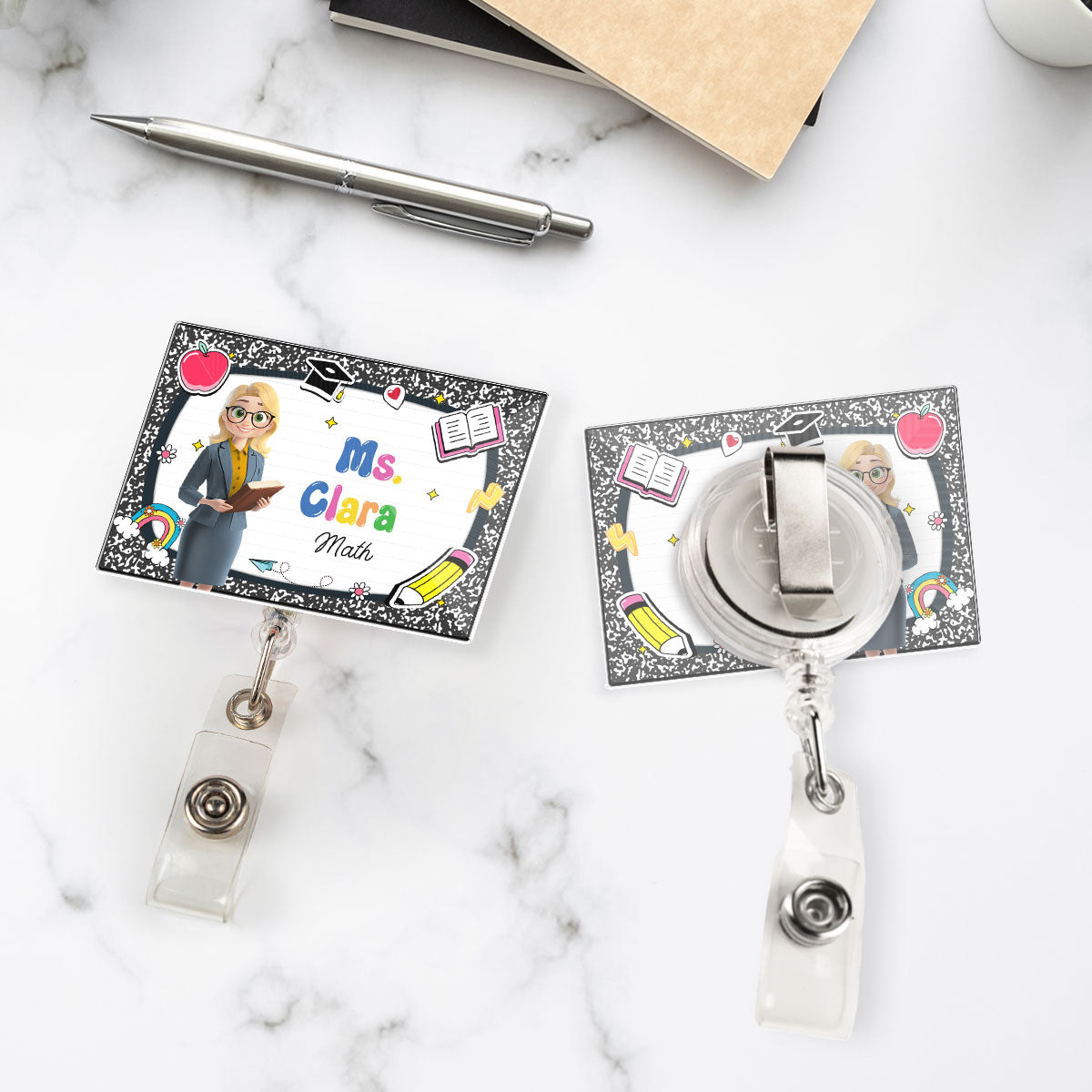 Welcome To My Class - Personalized Custom Acrylic Badge Reel
