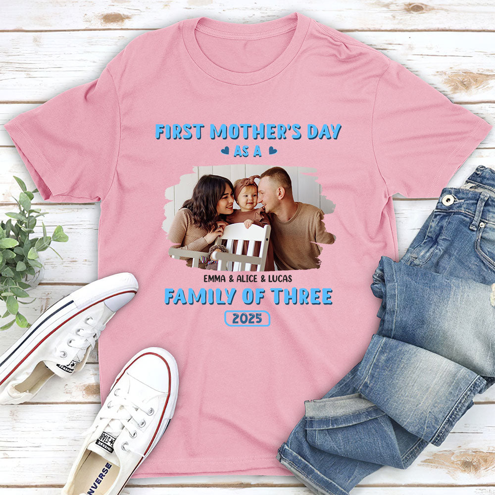 First Mother Day Photo - Personalized Custom Shirt