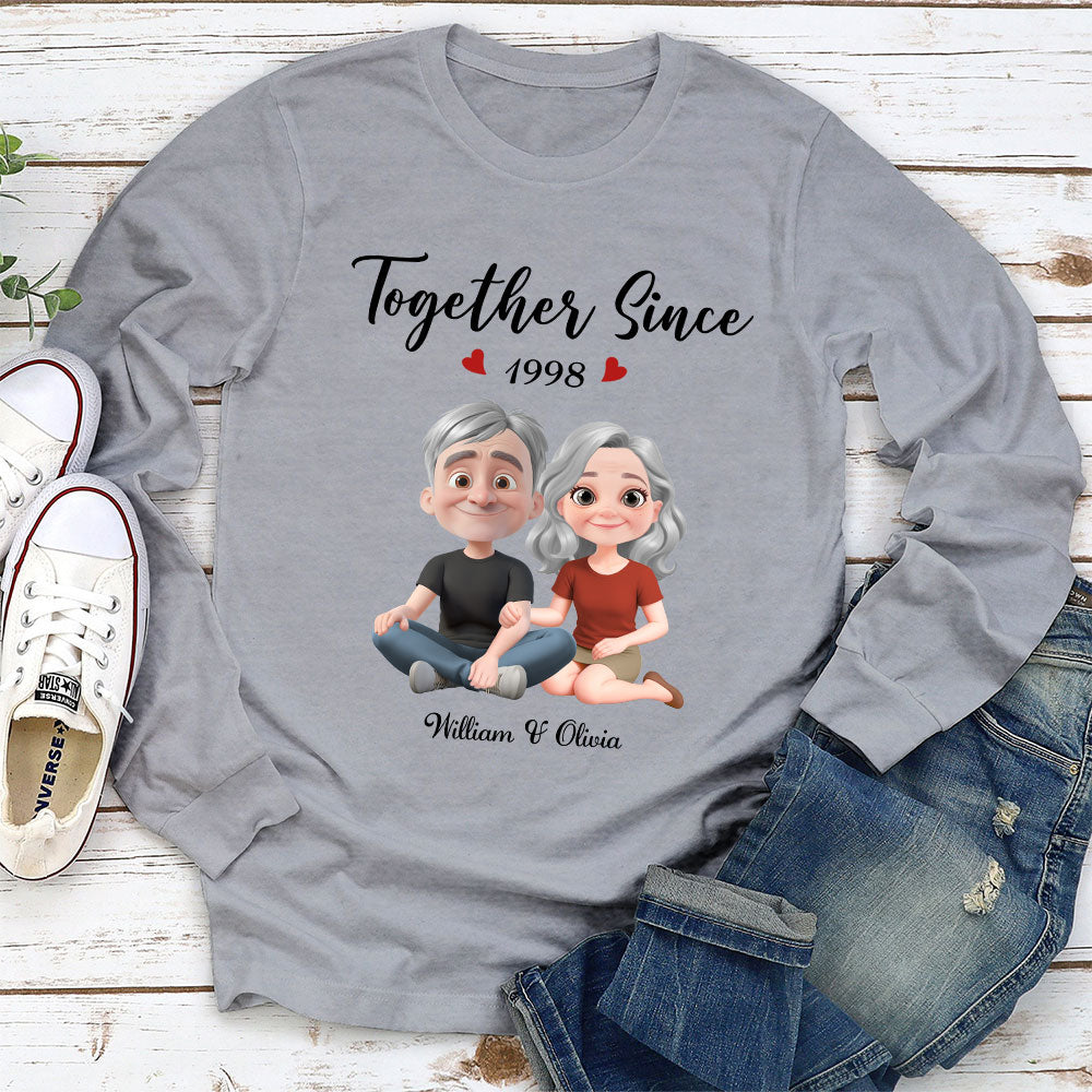 Together Since Husband Wife - Personalized Custom Shirt