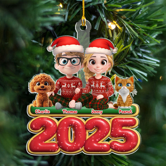 We And Our Pet - Personalized Custom Acrylic Ornament