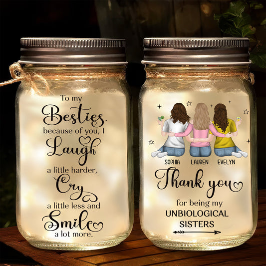 Better Together, Always And Forever - Personalized Custom Mason Jar Light