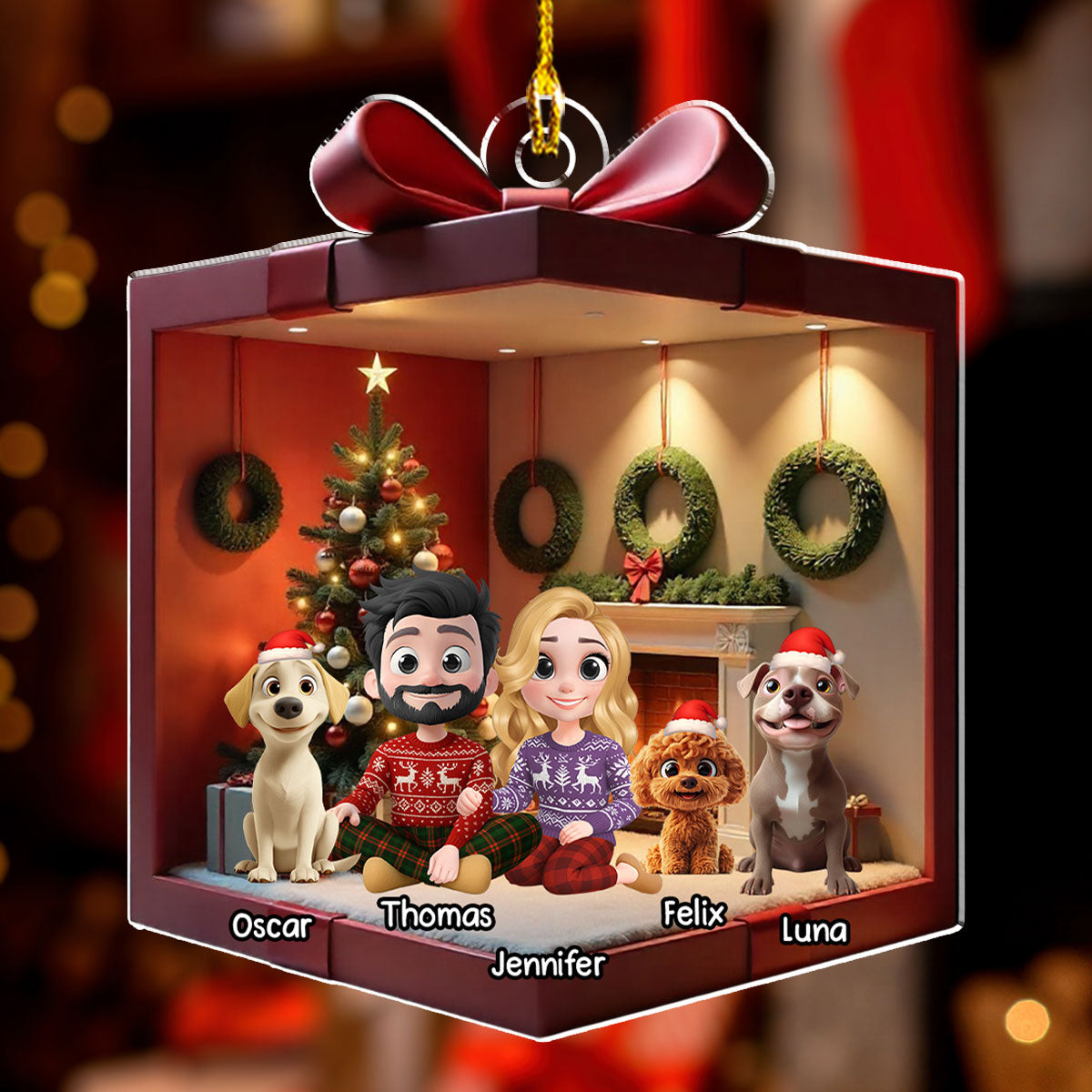 You Me Dog - Personalized Custom Acrylic Ornament