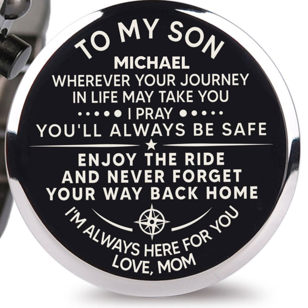 Enjoy The Ride And Never Forget - Personalized Engraved Wooden Watches GQ026