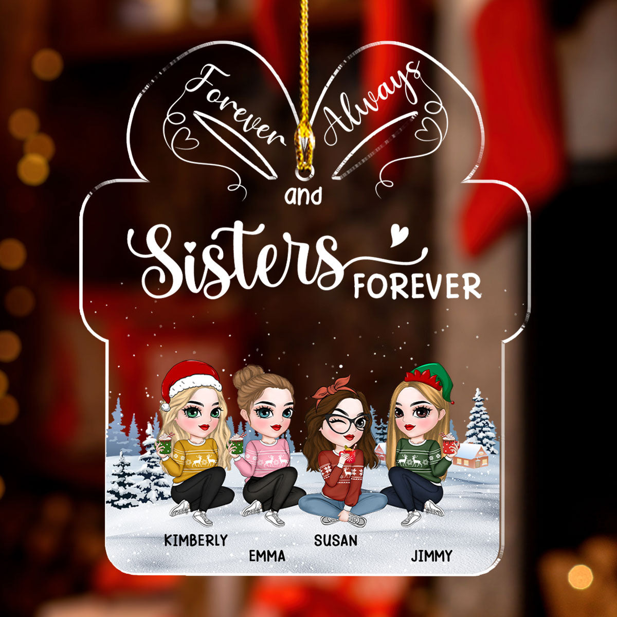 Our Friendship Is A True Blessing To Me - Personalized Custom Acrylic Ornament