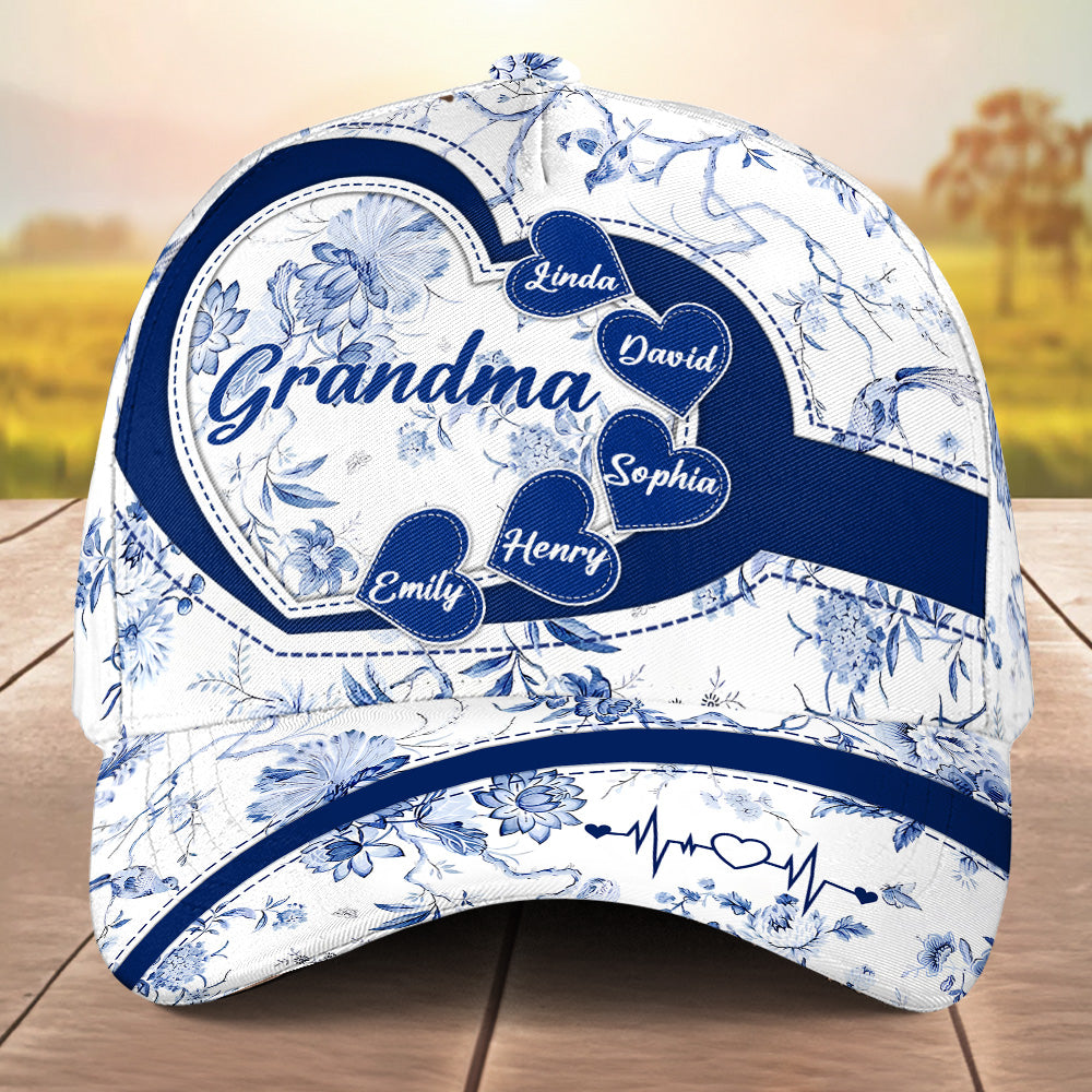 Love Being Grandma Toile - Personalized Classic Cap