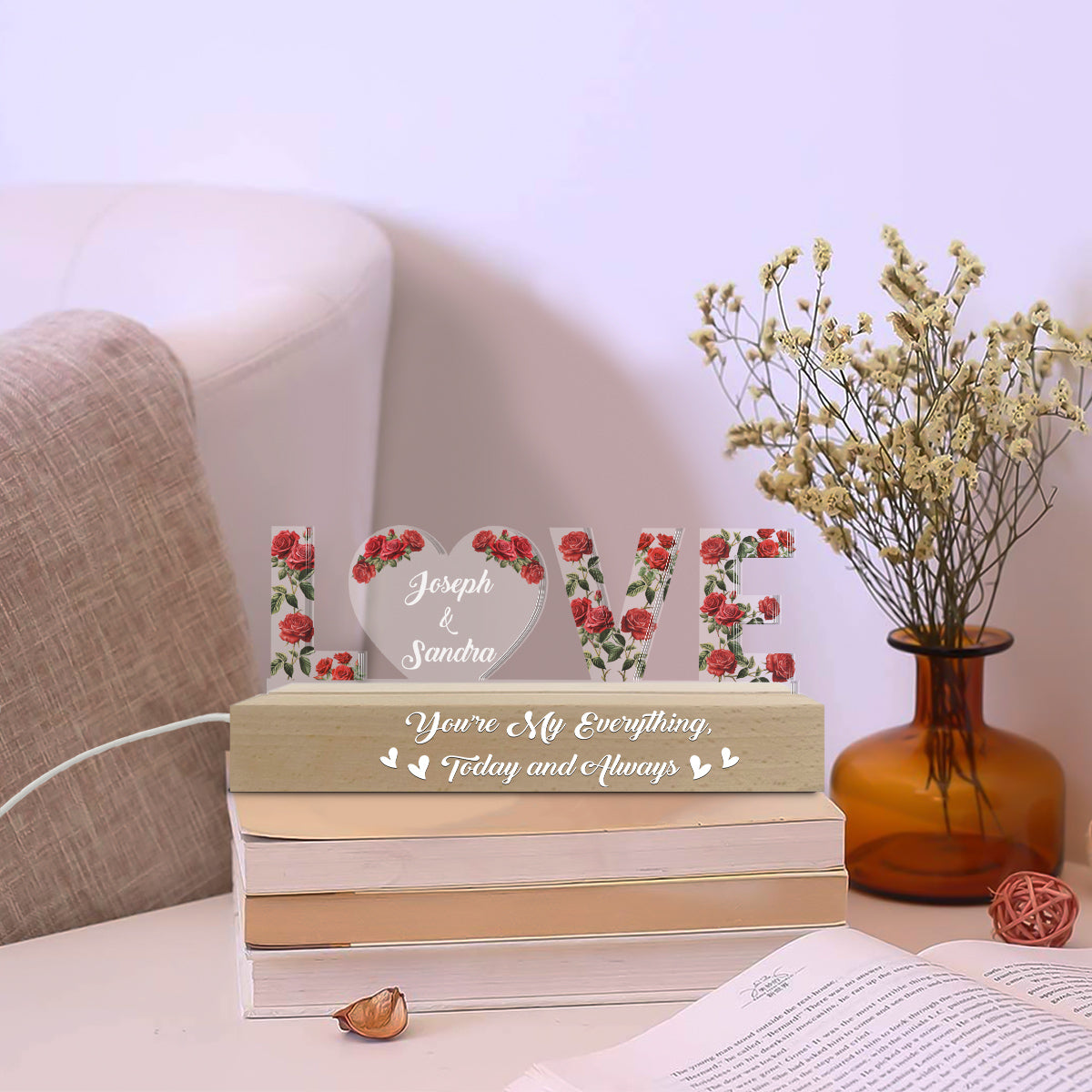 You're My Everything - Personalized Custom Acrylic 3D LED Night Light