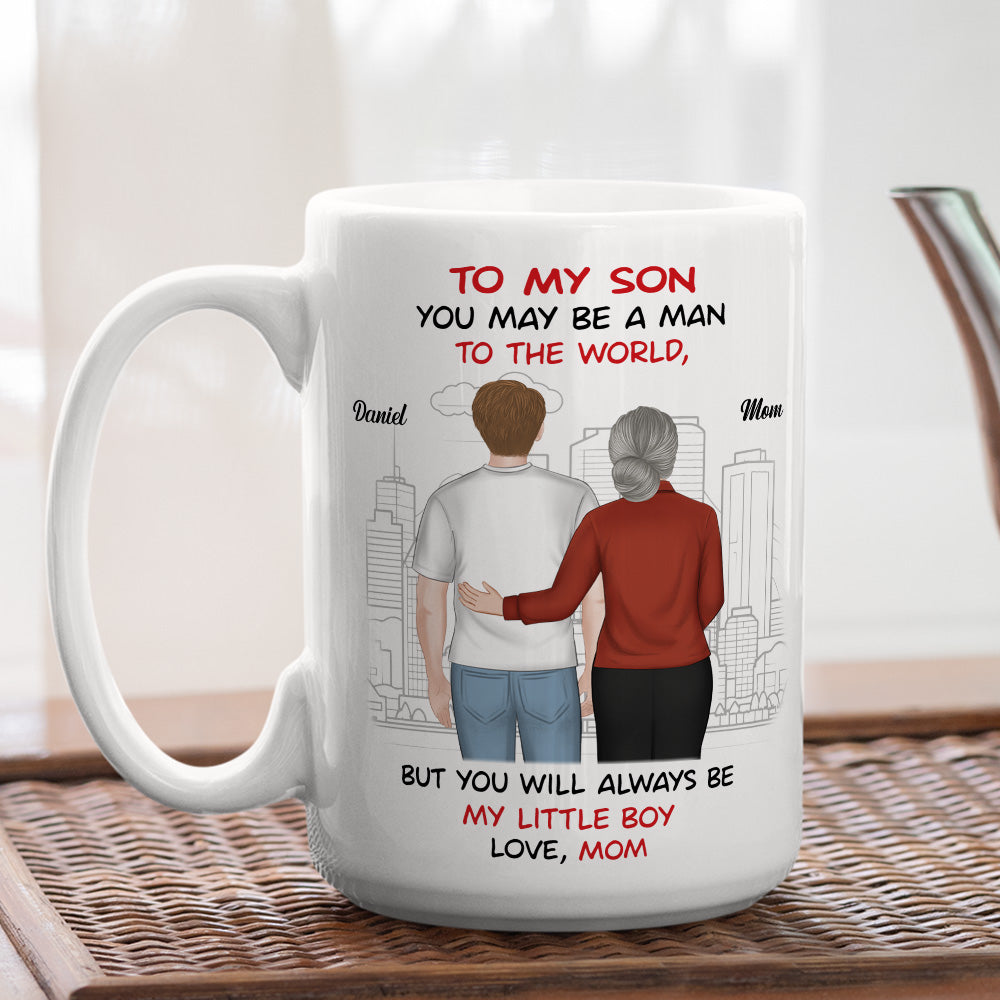 Always My Little Boy - Personalized Custom Coffee Mug