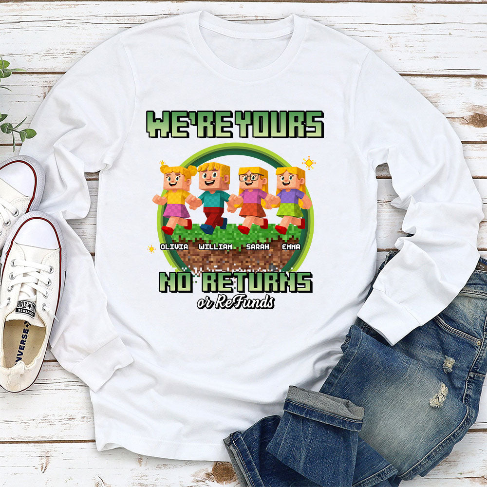 Pixelated Love For Dad - Personalized Custom Shirt