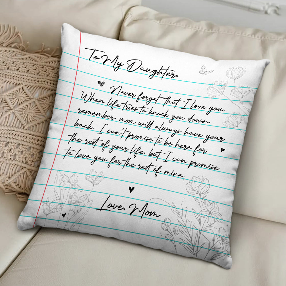 Mom Will Always Have Your Back - Personalized Custom Throw Pillow