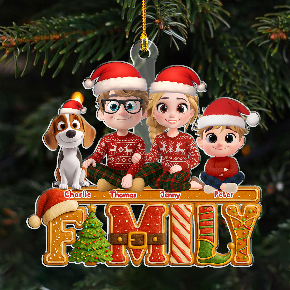 Our Christmas Cake Crew - Personalized Custom Acrylic Ornament