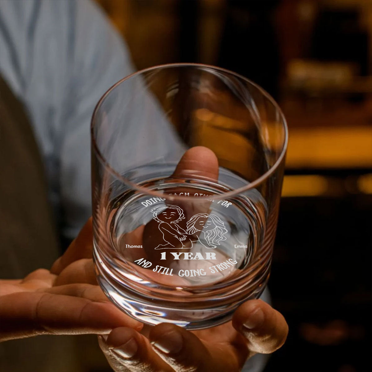 Doing Each Other - Personalized Custom Engraved Whiskey Glass