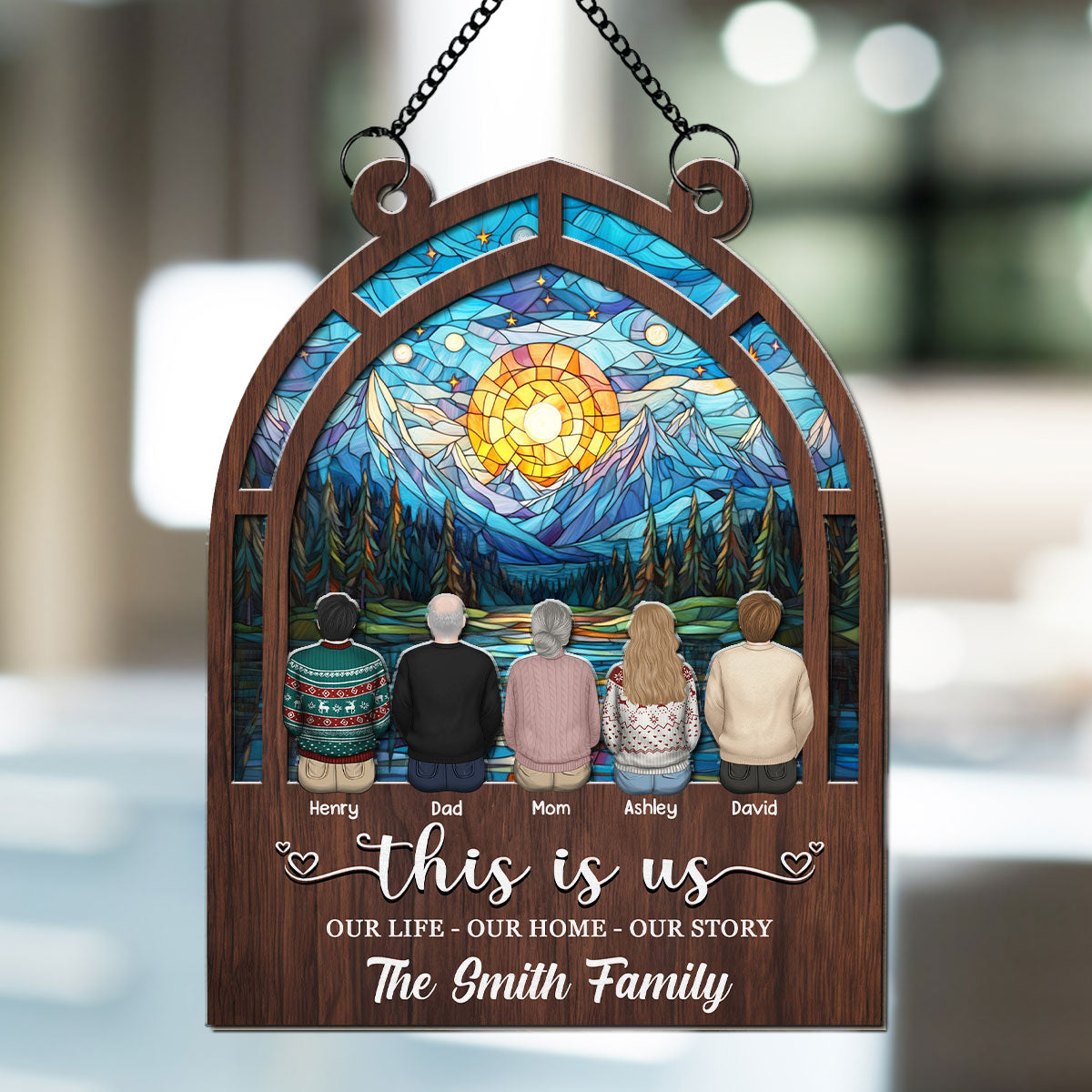 Our Bond Is Unbreakable - Personalized Custom Suncatcher