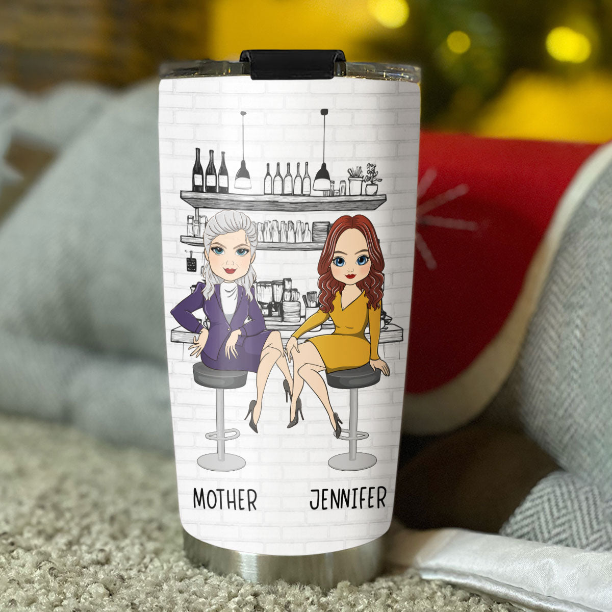 Mom And Daughter Friendship - Personalized Custom Tumbler