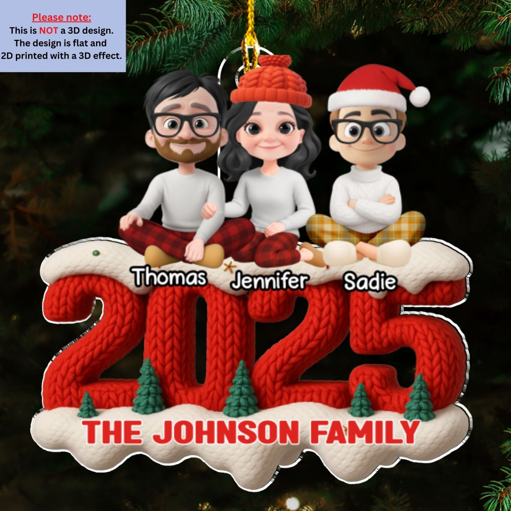Holiday Gatherings - Personalized Custom Acrylic Ornament