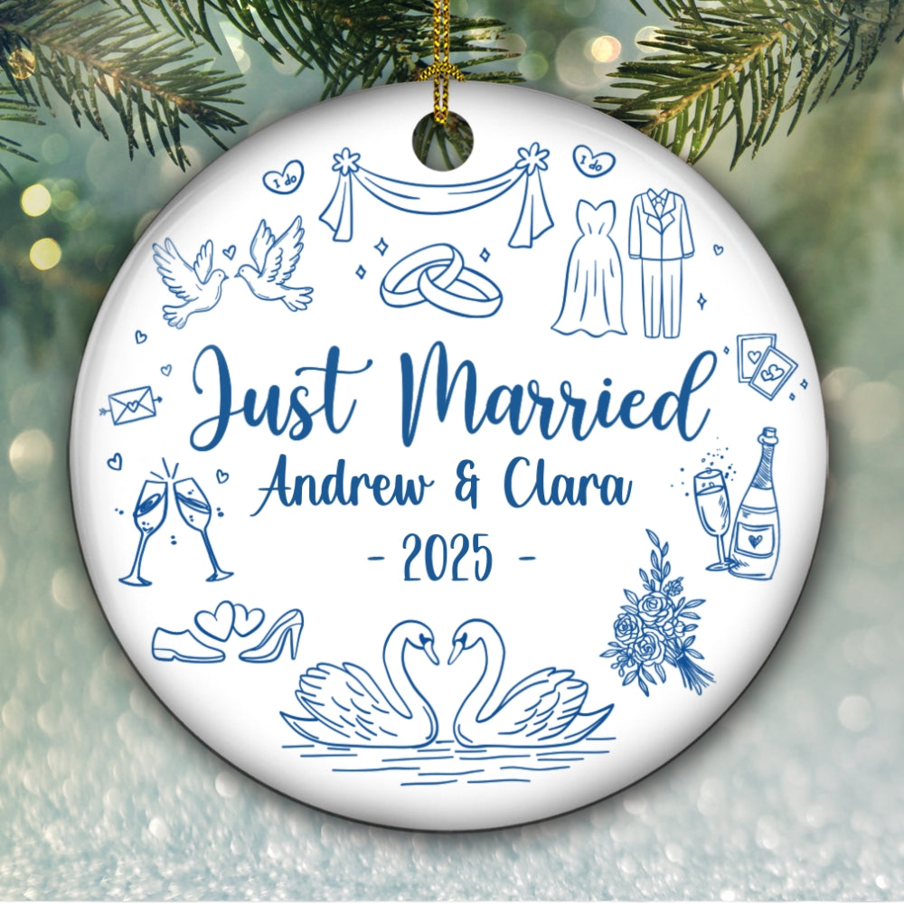 Marry You - Personalized Custom Ceramic Ornament