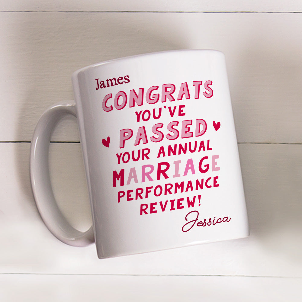 Annual Marriage Performance Review - Personalized Custom Coffee Mug