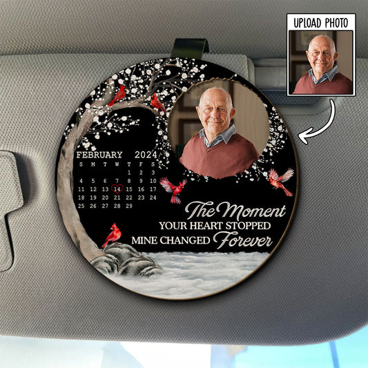 My Heart Changed Forever - Personalized Custom Car Visor Clip