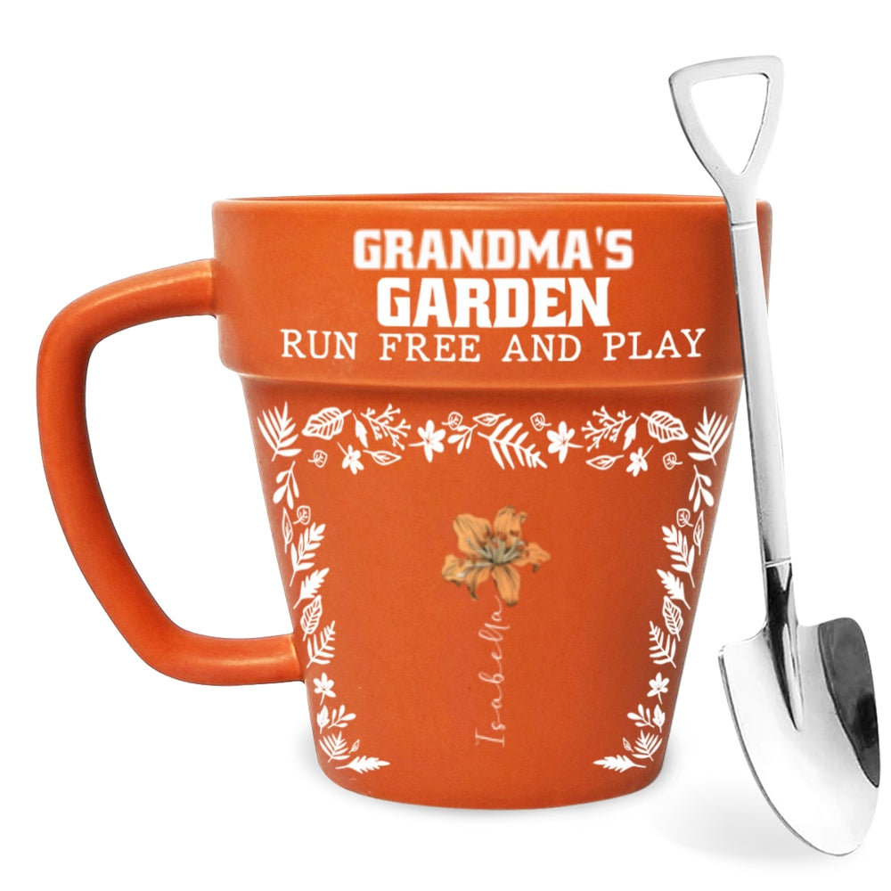 Birth Flower Grow An Old Friend - Personalized Custom Plant Pot Mug