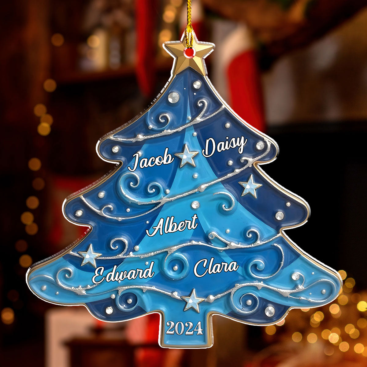 Christmas Tree 2 - Personalized Custom Acrylic Ornament