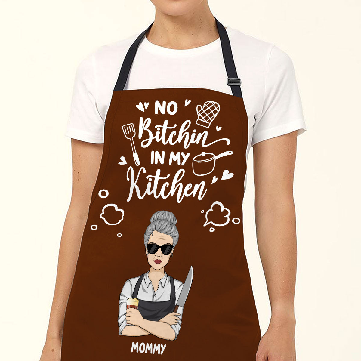 No Whining While I Am Dining - Personalized Custom Apron