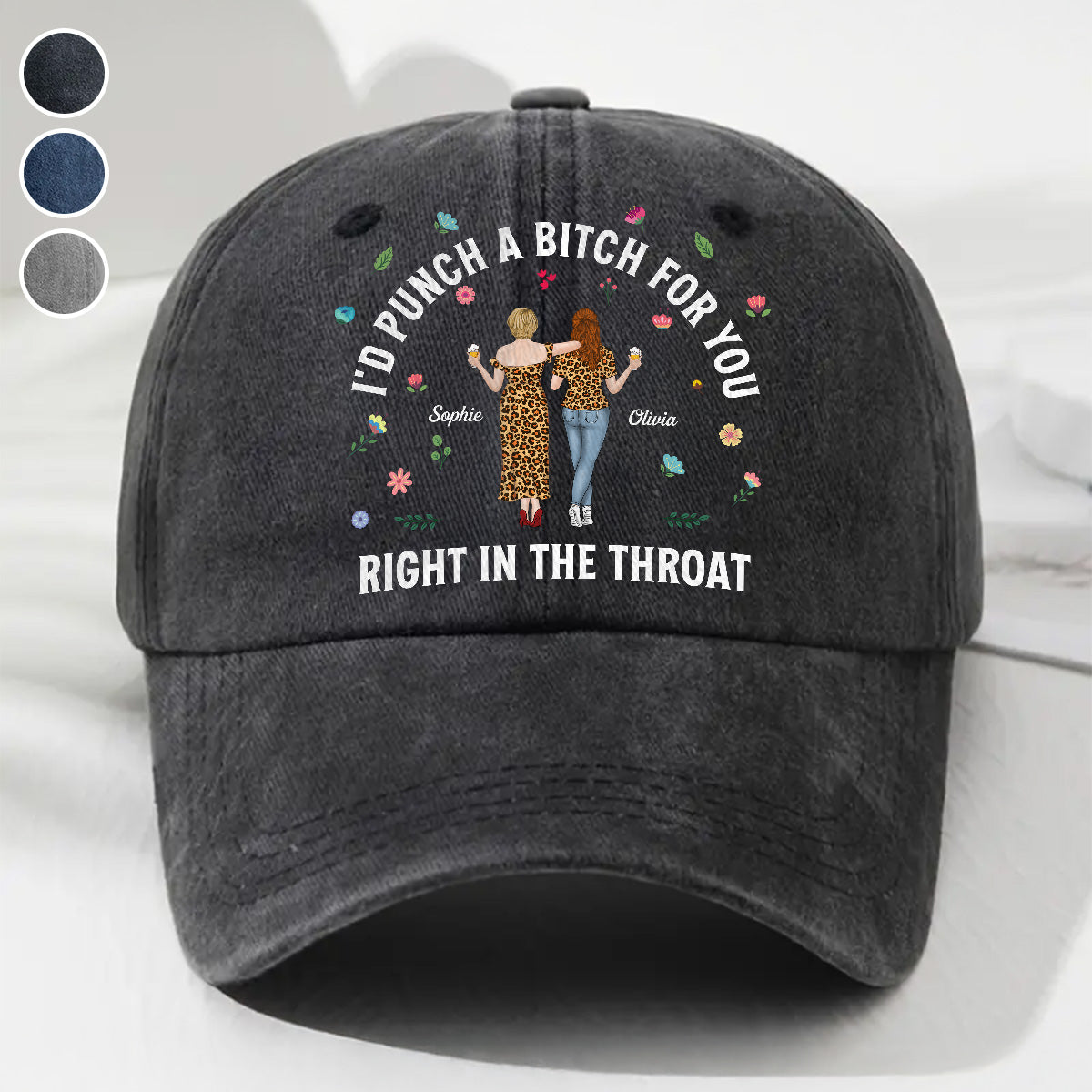 Do It For You - Personalized Custom Vintage Washed Denim Cap