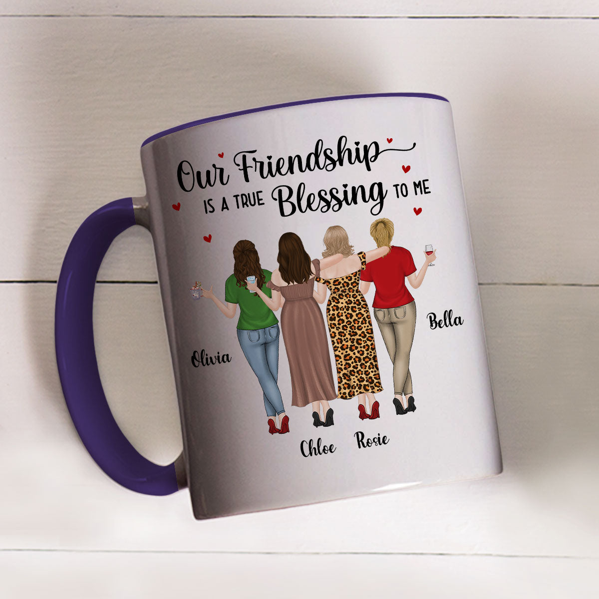 Blessing To Me - Personalized Custom Accent Mug