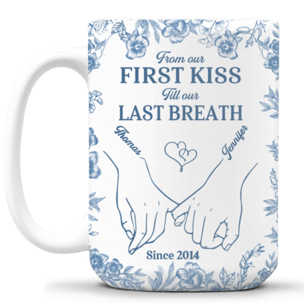 First Kiss - Personalized Custom Coffee Mug