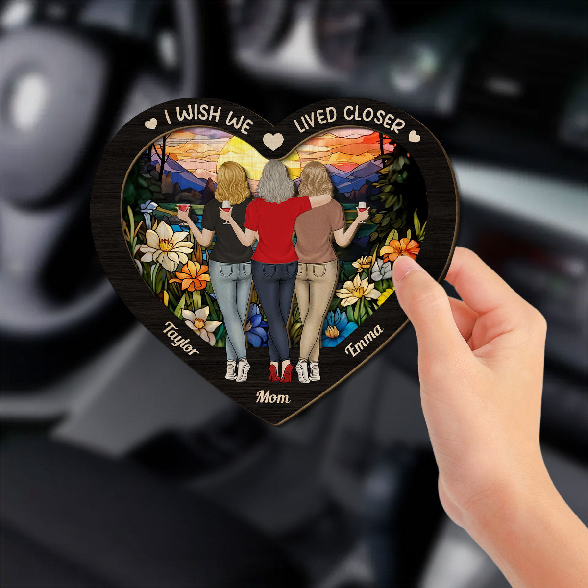 I Wish You Lived Next Door - Personalized Custom Car Visor Clip