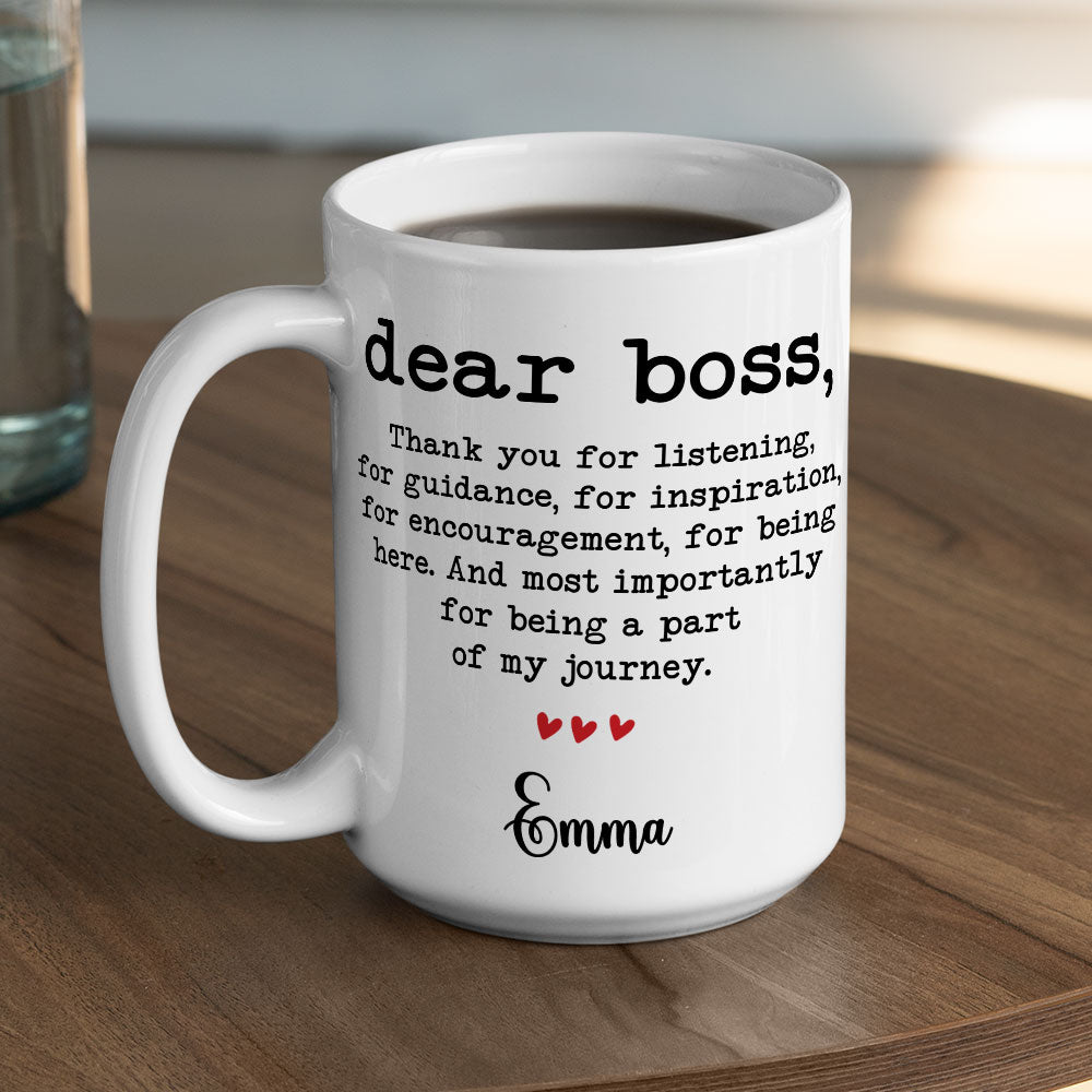 Thank You Boss - Personalized Custom Mug