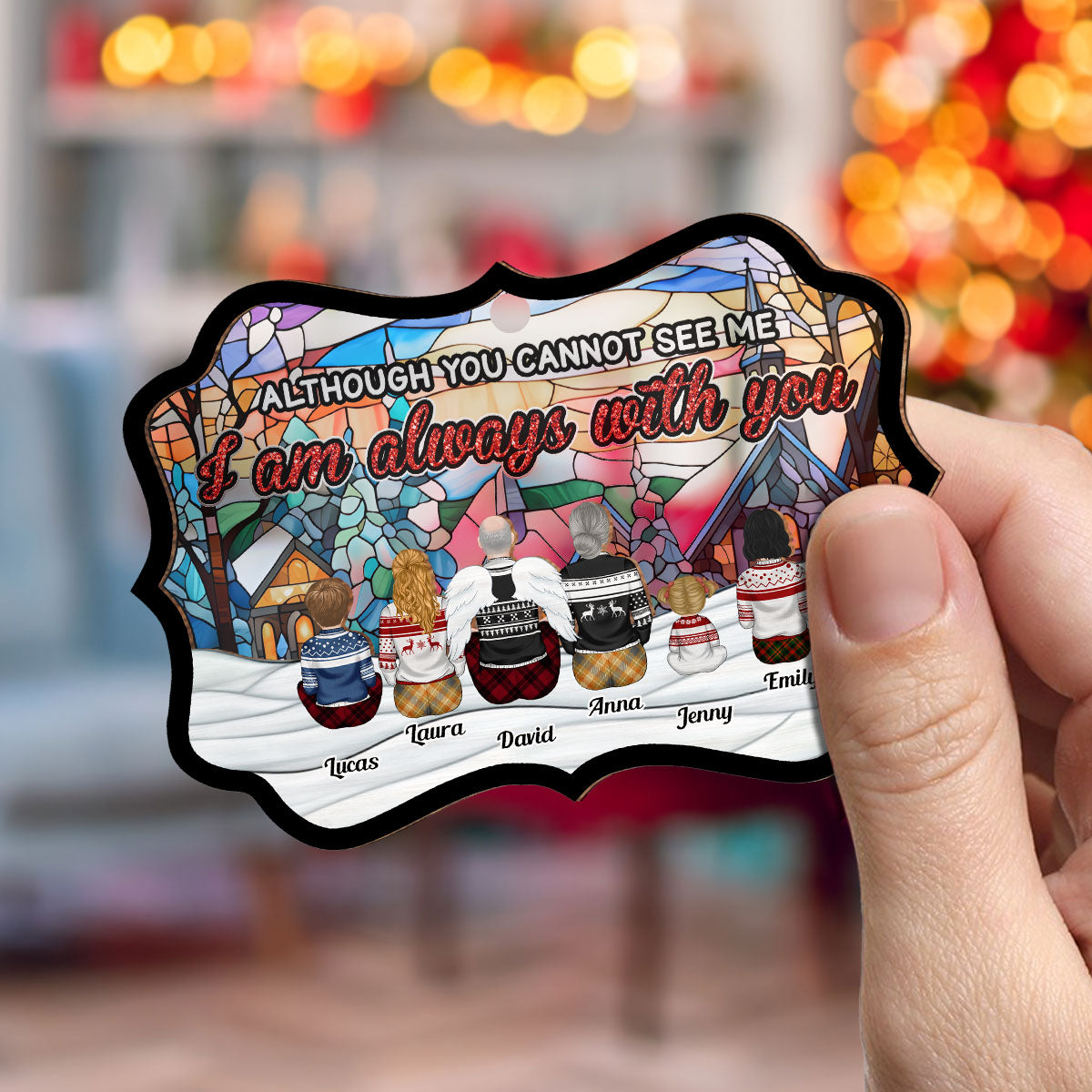 The Greatest Gift - Personalized Custom Suncatcher Ornament